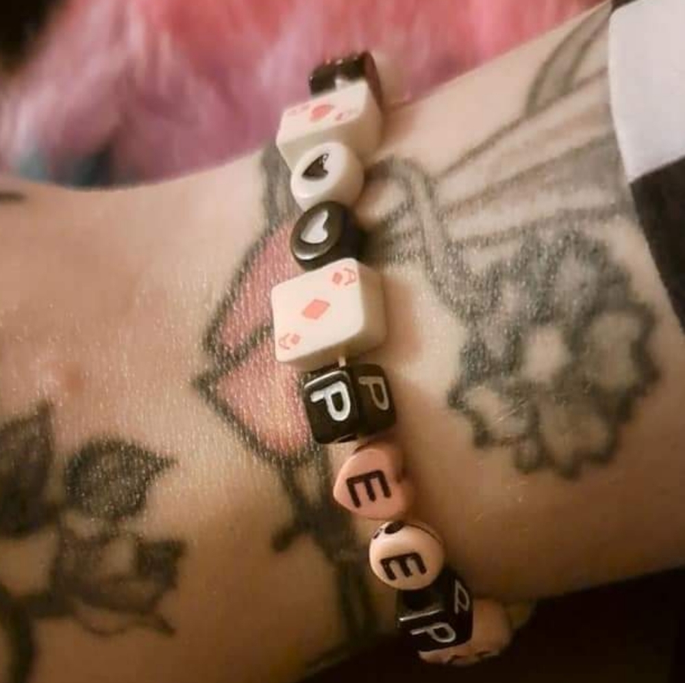 Lil Peep Custom handmade Beaded bracelet unisex men and women beads GBC